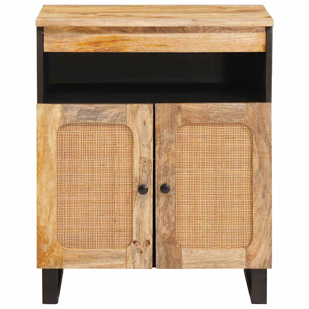 Thumbnail - vidaXL Sideboard mit Speicher Braun 60 x 33,5 x 75 cm Massivholz Mango