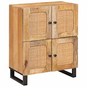 Strani šal z vrati Rjava 60 x 33 x 75 cm Masiven les manga