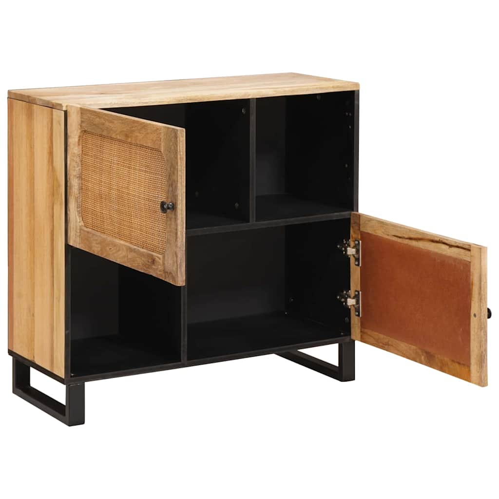 Thumbnail - vidaXL Sideboard mit Speicher Braun 80 x 33,5 x 75 cm Massivholz Mango