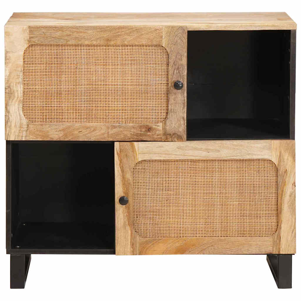 Thumbnail - vidaXL Sideboard mit Speicher Braun 80 x 33,5 x 75 cm Massivholz Mango