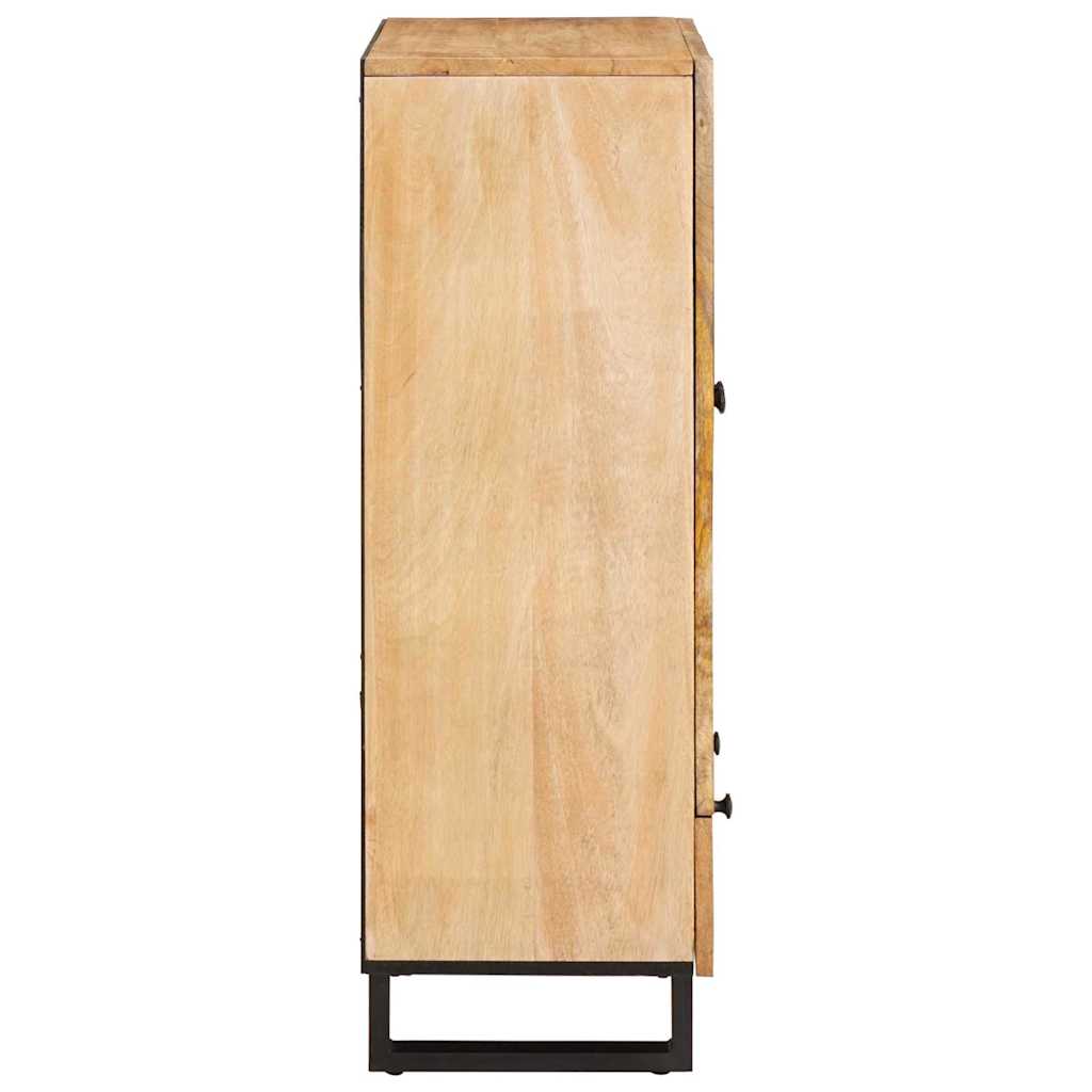 Dressoir met plank Bruin 90 x 33,5 x 75 cm Massief Mango Hout image 3