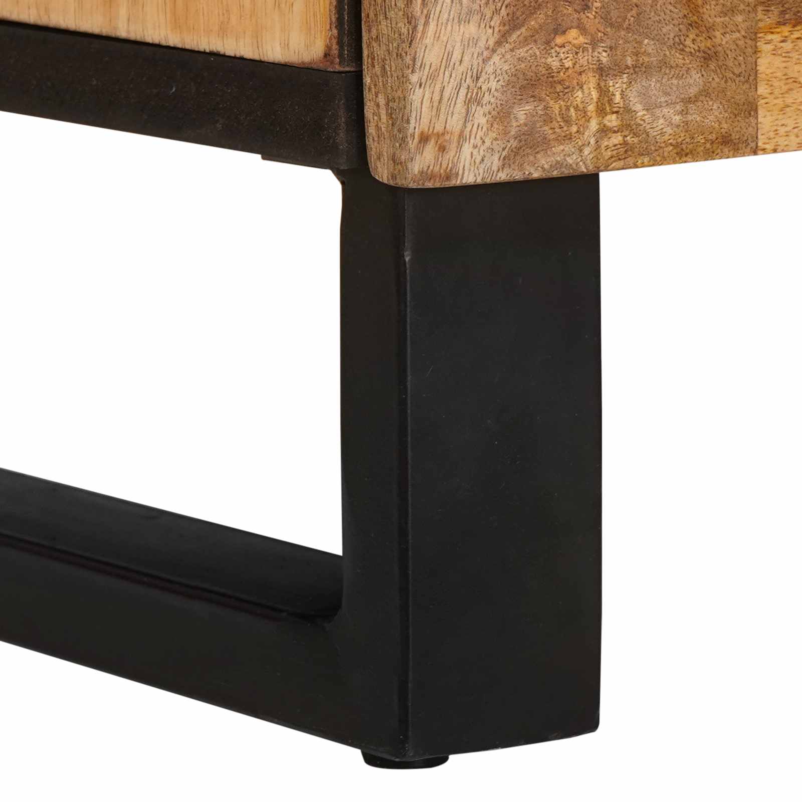 Hoge kast met opslag Bruin 90 x 33 x 75 cm Massief Mango Hout image 8