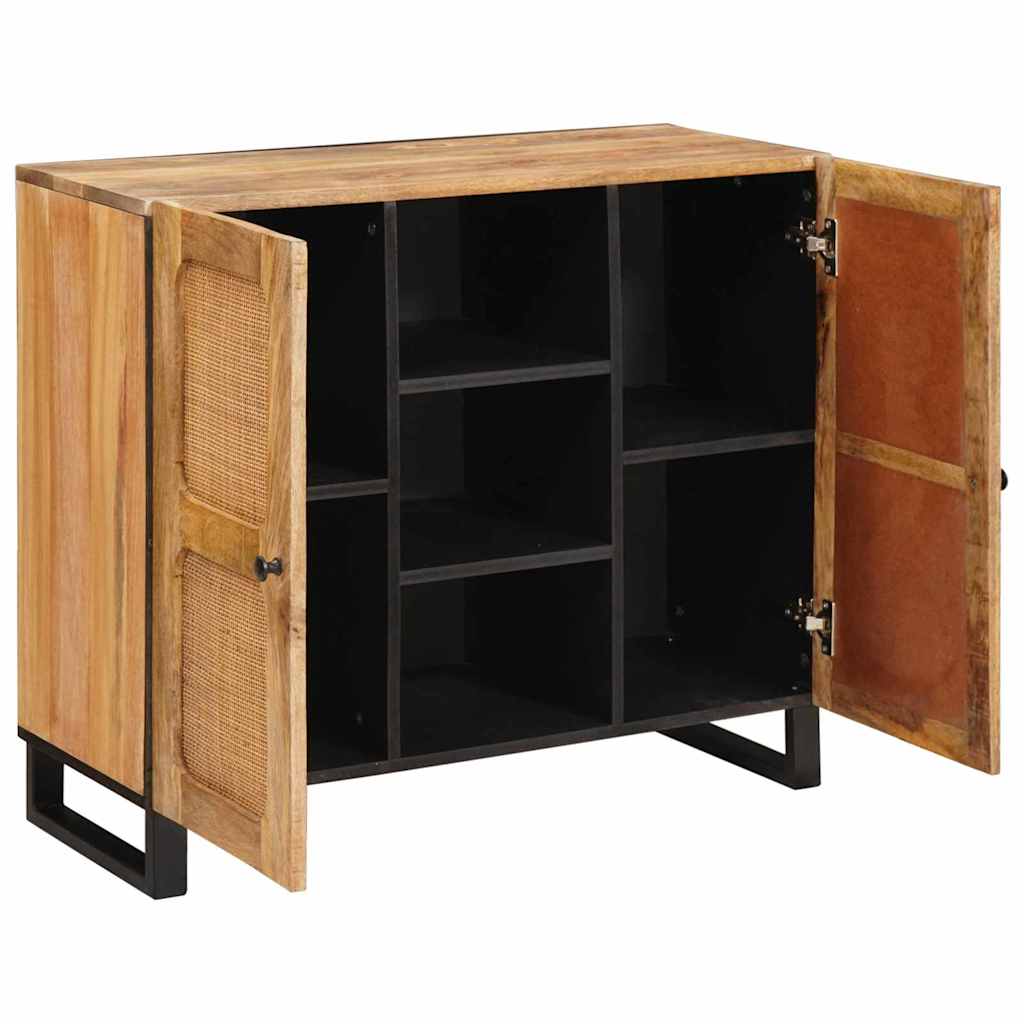 Thumbnail - vidaXL Highboard mit Tür Braun 40 x 33,5 x 110 cm Massivholz Mango