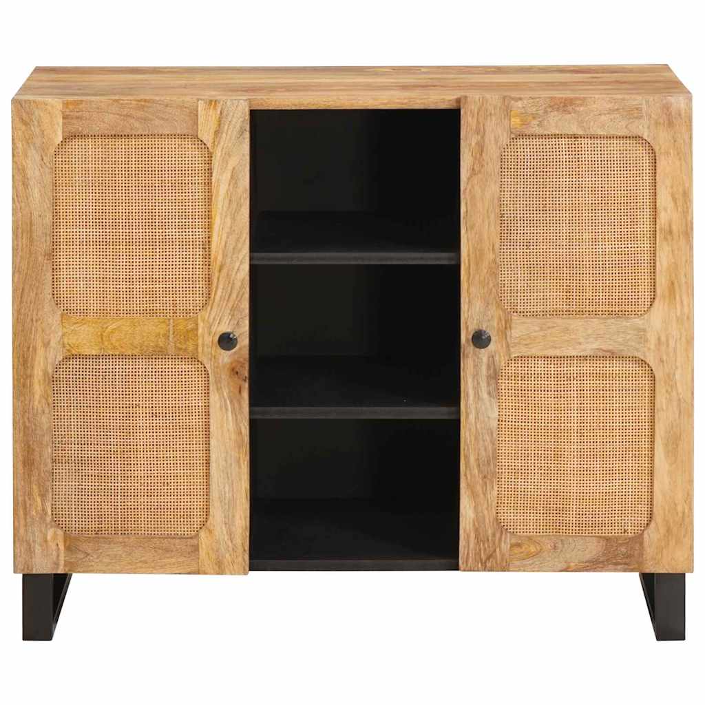 Thumbnail - vidaXL Highboard mit Tür Braun 40 x 33,5 x 110 cm Massivholz Mango