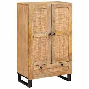 Visok predalnik Rjava 40 x 33 x 110 cm Masiven les manga