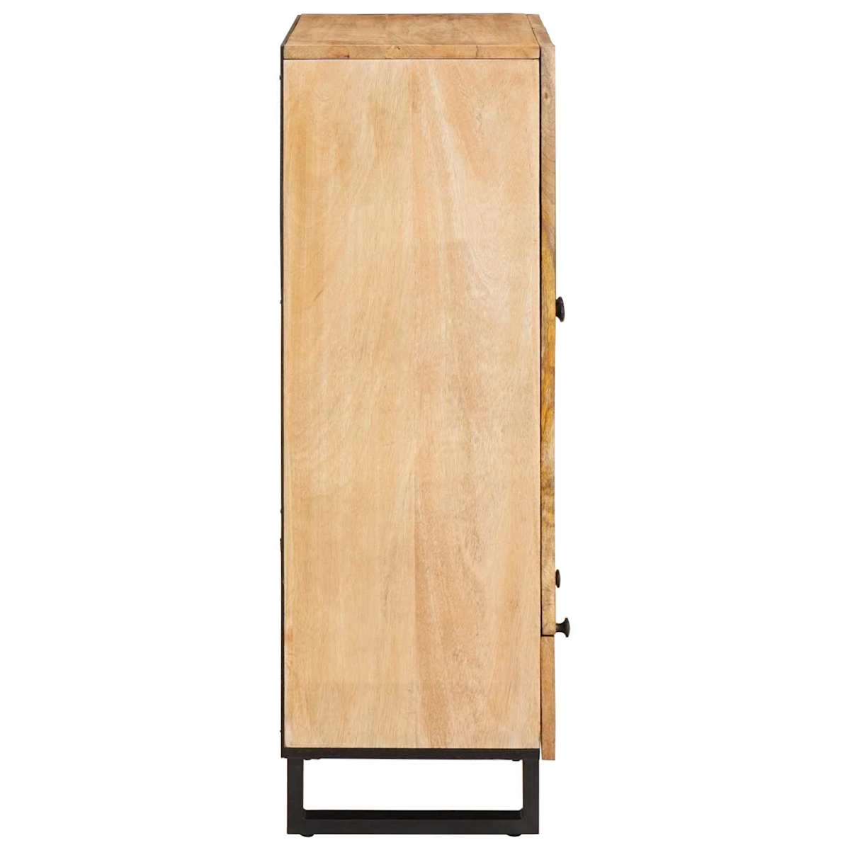 Highboard med skuffe Brun 40 x 33 x 110 cm Massivt mangotræ - Billede 4