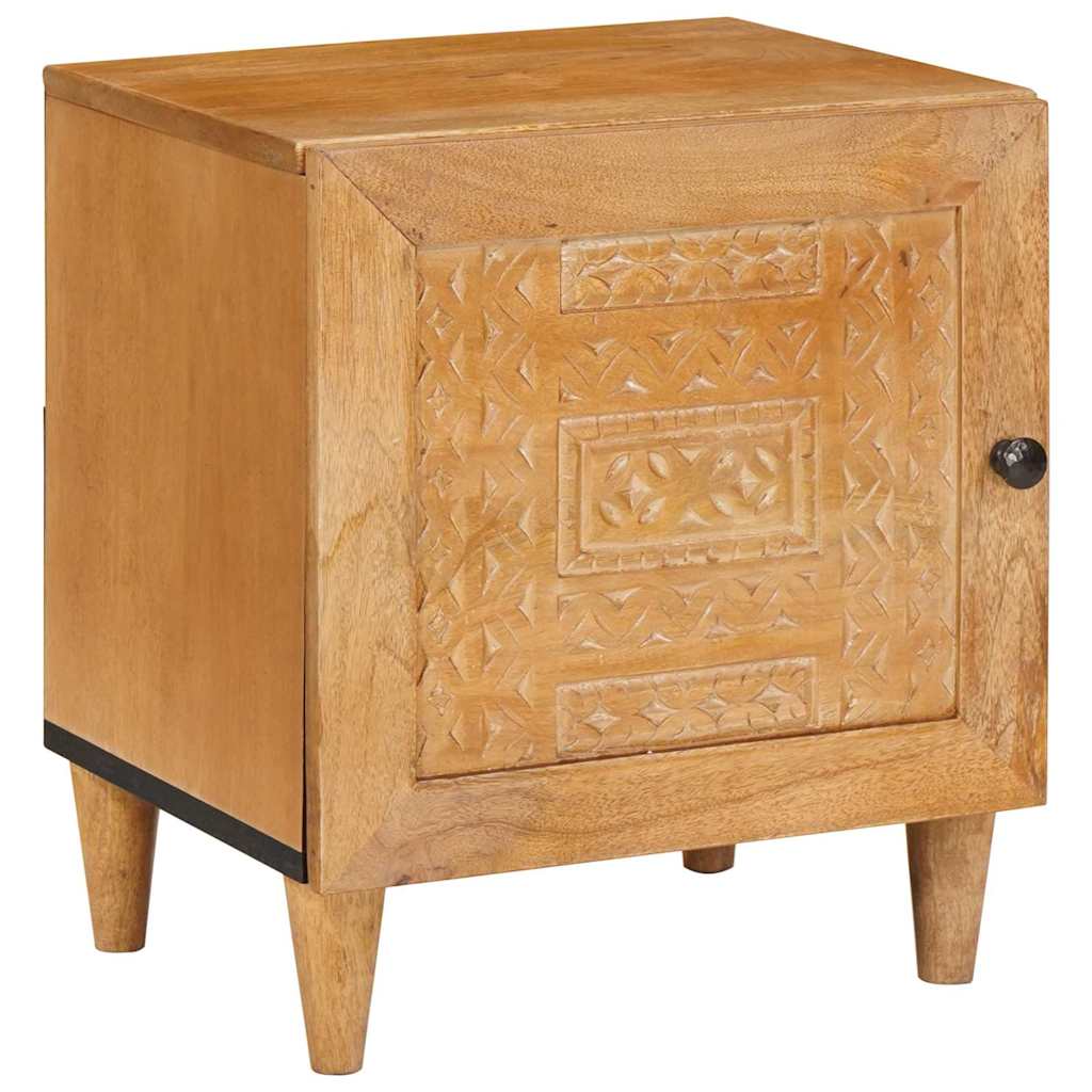 vidaXL Nachtkastje Lichtbruin 40 x 33 x 46 cm massief mangohout