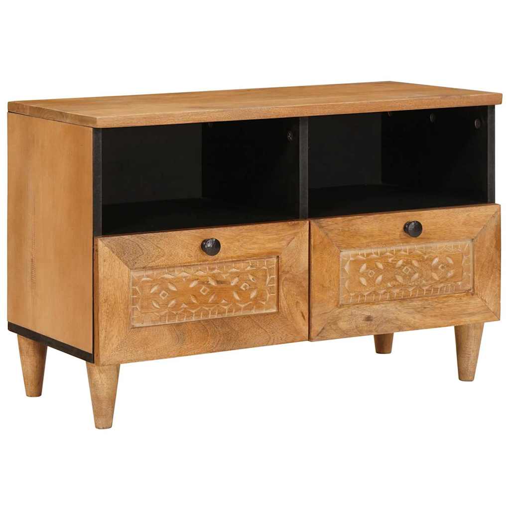 vidaXL Cabinet TV Maro deschis 70 x 33 x 46 cm Lemn masiv de mango