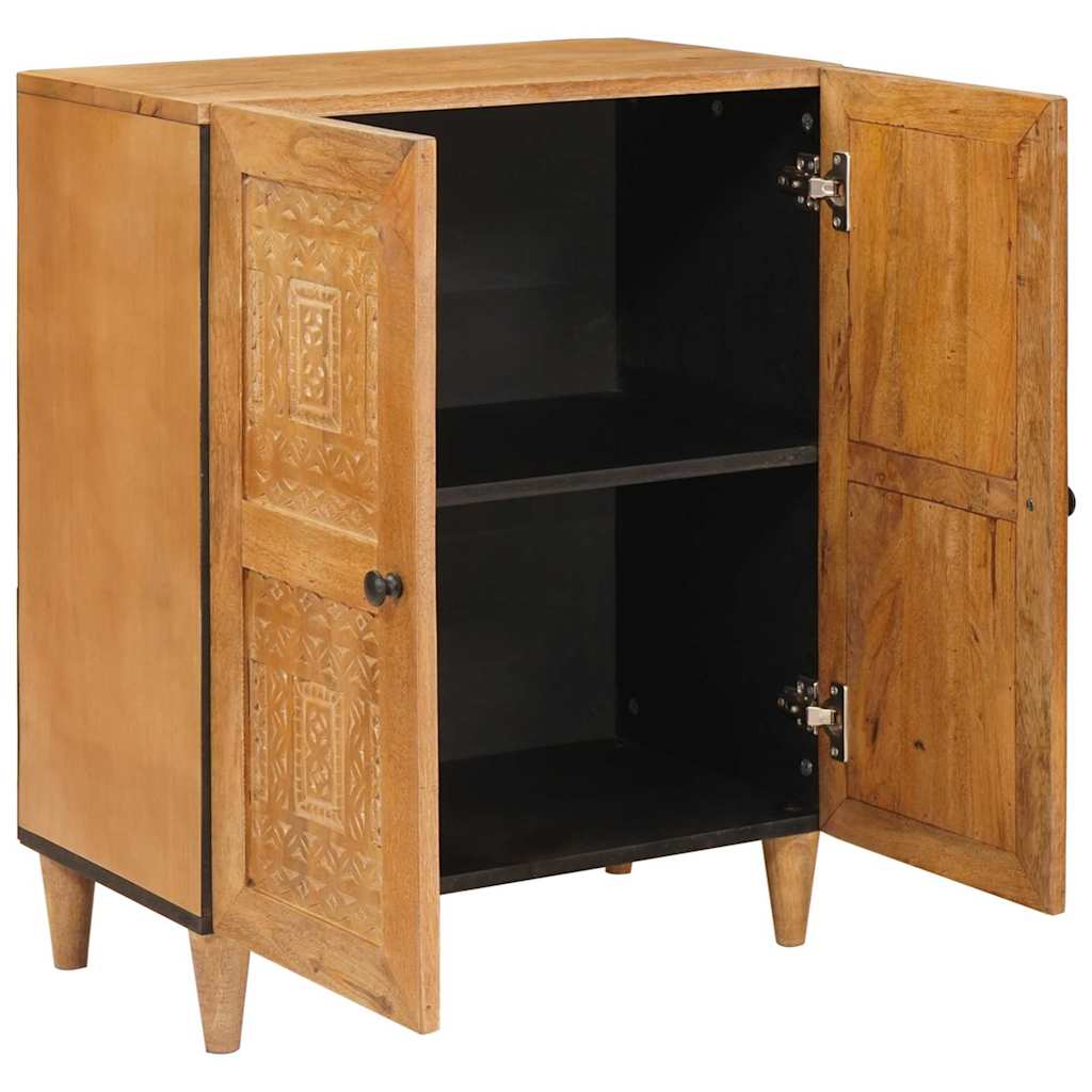 vidaXL Dressoir met plank Lichtbruin 60 x 33 x 75 cm massief mangohout