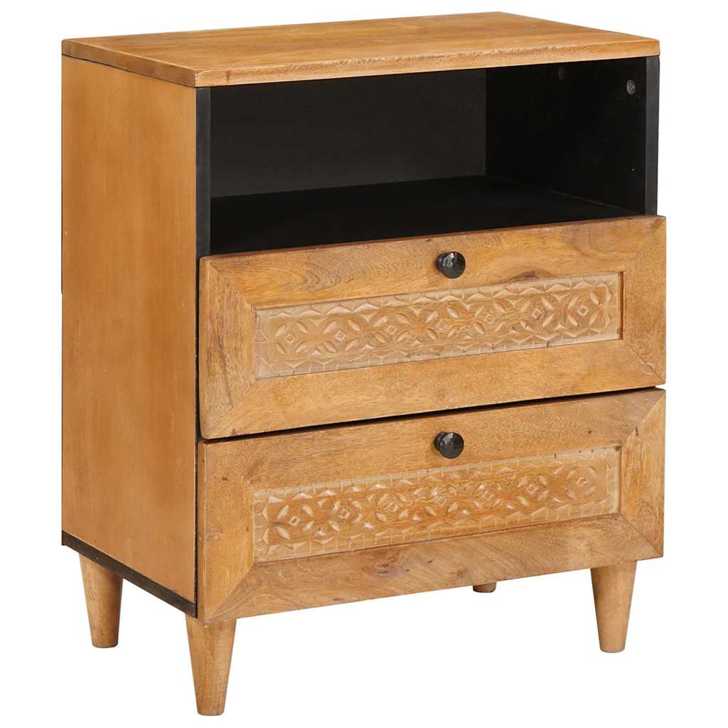 vidaXL Noptieră Maro deschis 50 x 33 x 60 cm Lemn masiv de mango