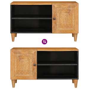 TV jednotky Světle hnědá 80 x 33 x 46 cm Kompozitní dřevo - obrázek 9