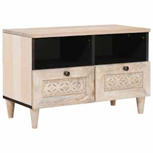 vidaXL TV &Uuml;ksused Valge 70 x 33 x 46 cm Tehispuit