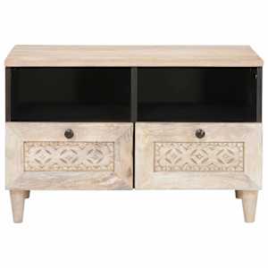 TV jednotky se zásuvkou Bílá 70 x 33 x 46 cm Kompozitní dřevo - obrázek 3