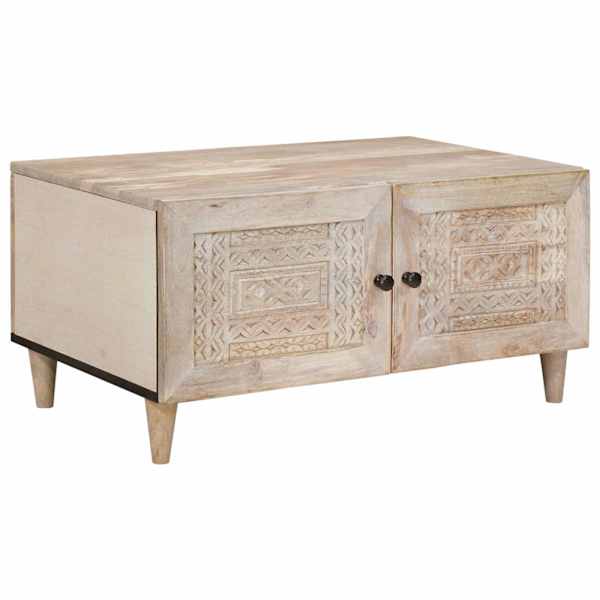 vidaXL Kohvilaud Valge 80 x 54 x 40 cm Tehispuit