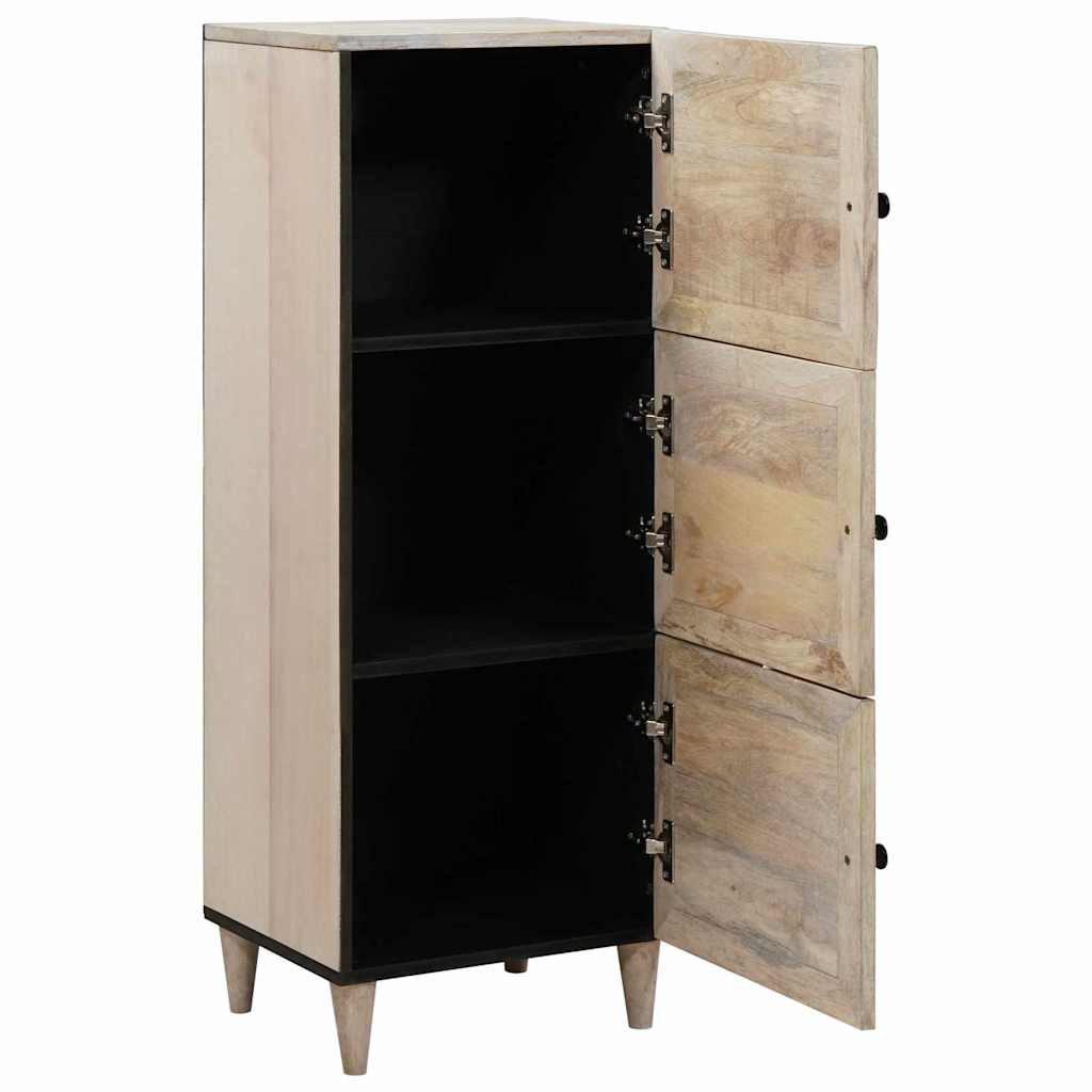 vidaXL Highboard met plank Wit 40 x 33 x 110 cm massief mangohout