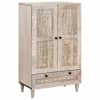 vidaXL K&otilde;rgushein 60 x 33 x 100 cm Tugev mango puu Valgendatud Valge