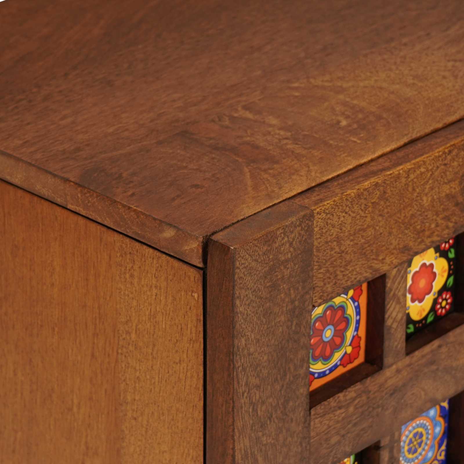 TV-kast Walnotenhout 105 x 33,5 x 46 cm Massief Mango Hout image 6