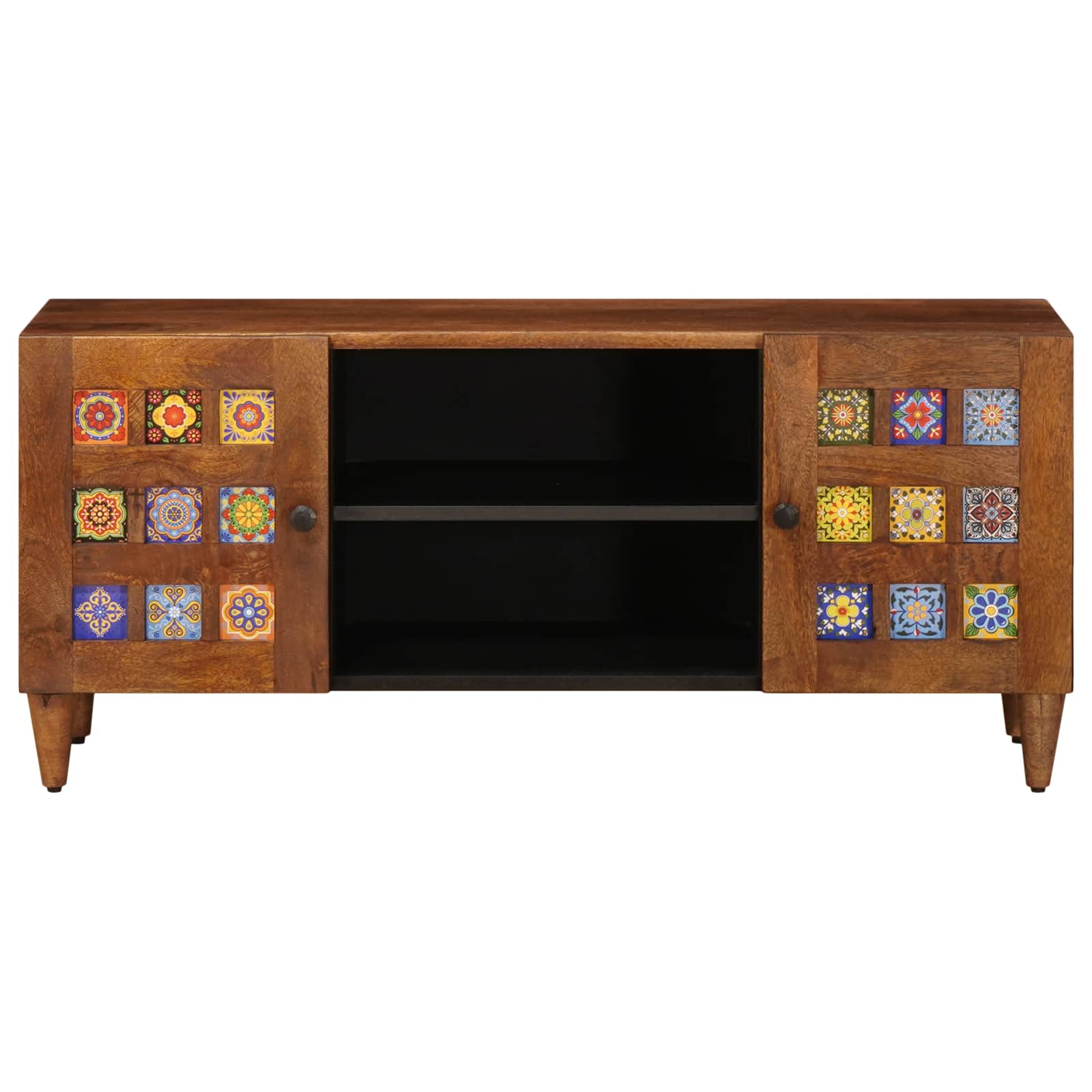 TV-kast Walnotenhout 105 x 33,5 x 46 cm Massief Mango Hout image 3