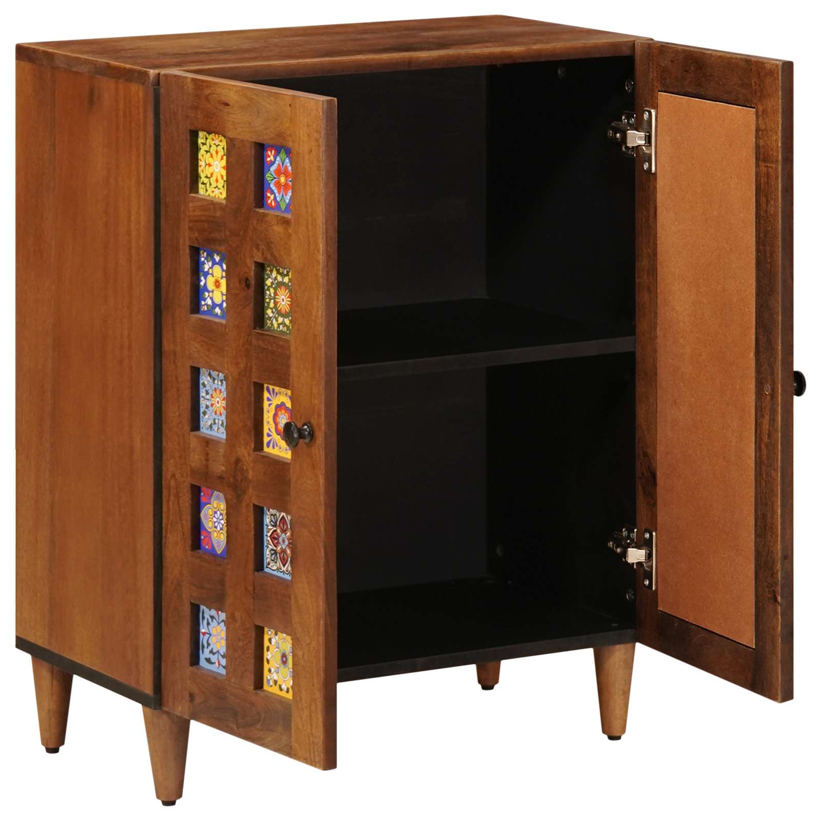 vidaXL Dressoir Walnotenhout 60 x 33,5 x 75 cm Massief Mango Hout