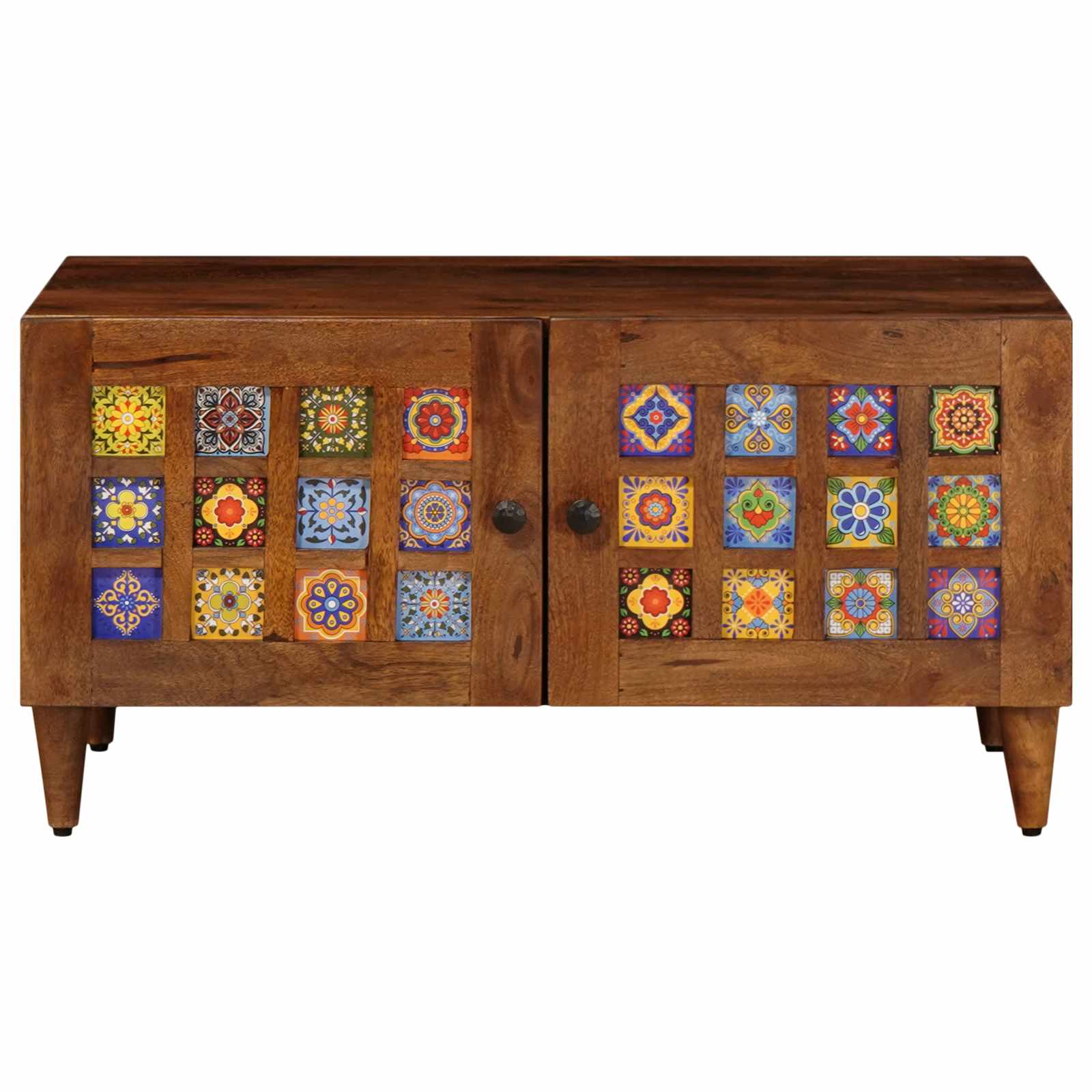 Salontafel Bruin 80 x 50 x 40 cm Massief Mango Hout | luizaXL | Dé meubelwinkel voor elk interieur Salontafel Bruin 80 x 50 x 40 cm Massief Mango Hout - Afbeelding 3