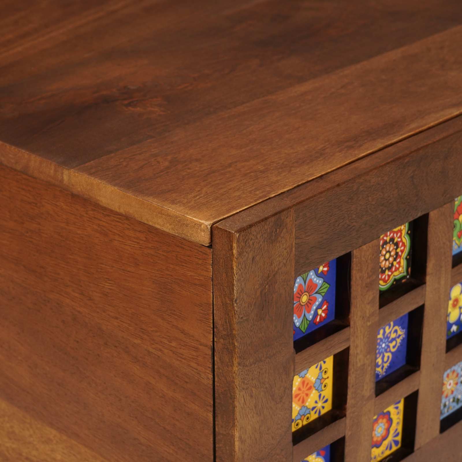 Salontafel Bruin 100 x 54 x 40 cm Massief Mango Hout | luizaXL | Dé meubelwinkel voor elk interieur Salontafel Bruin 100 x 54 x 40 cm Massief Mango Hout - Afbeelding 6