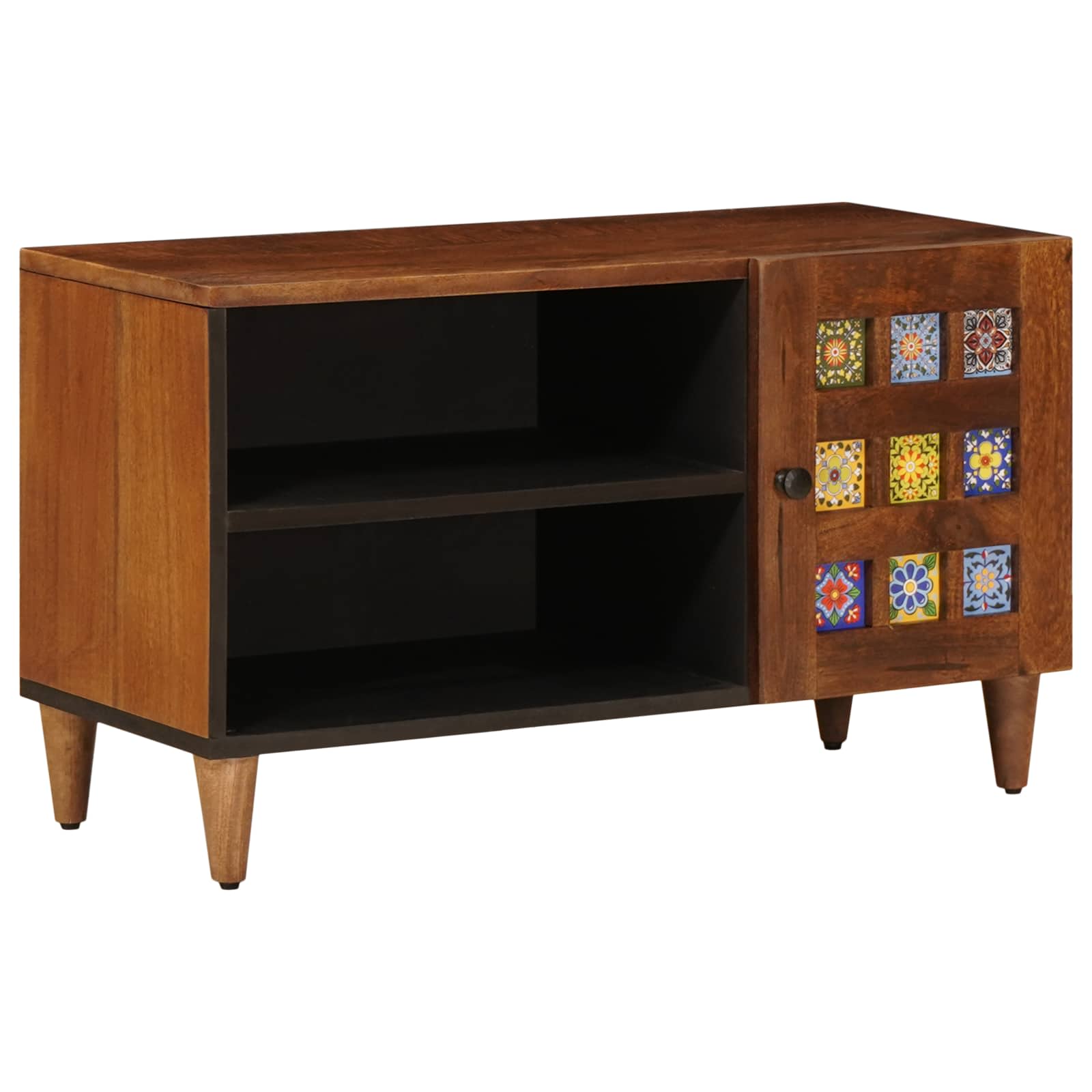 TV-kast Walnotenhout 80 x 31,5 x 46 cm Massief Mango Hout image 1