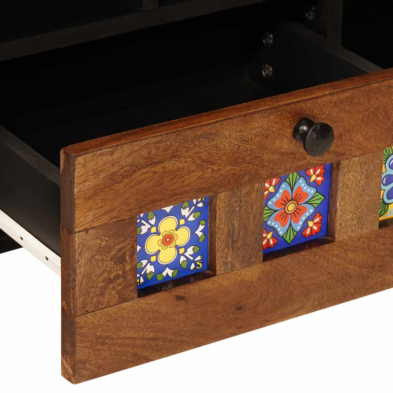 TV-kast Walnotenhout 100 x 33,5 x 46 cm Massief Mango Hout image 7