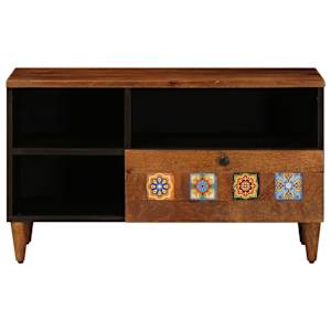 Televizní skříň se zásuvkou Vlašský ořech 80 x 33 x 46 cm - obrázek 4