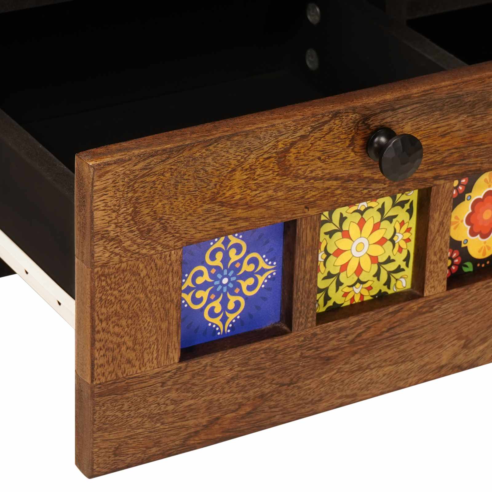 TV-kast Walnotenhout 100 x 33,5 x 46 cm Massief Mango Hout image 7