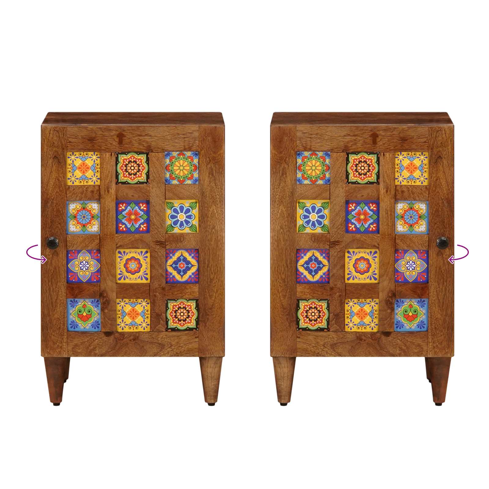 Kylpyhuonekaappi säilytystilassa pähkinäpuu 38 x 33,5 x 58 cm - Image 10