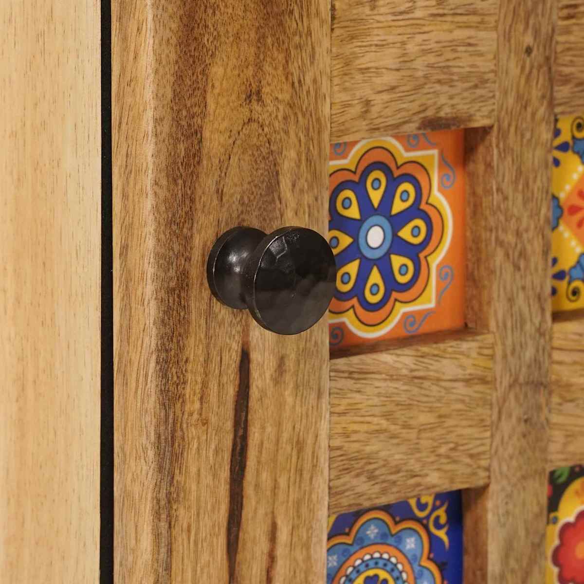 Natskab 40 x 33 x 46 cm Massivt mangotræ - Billede 7