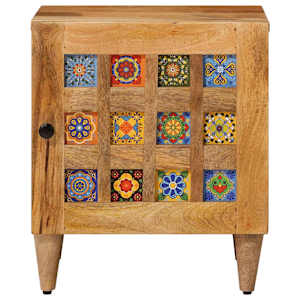 Noční skříňka 2 pcs Přírodní 40 x 33 x 46 cm - obrázek 3