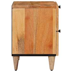 Noční skříňka se zásuvkou 2 pcs Přírodní 40 x 33,5 x 46 cm - obrázek 4