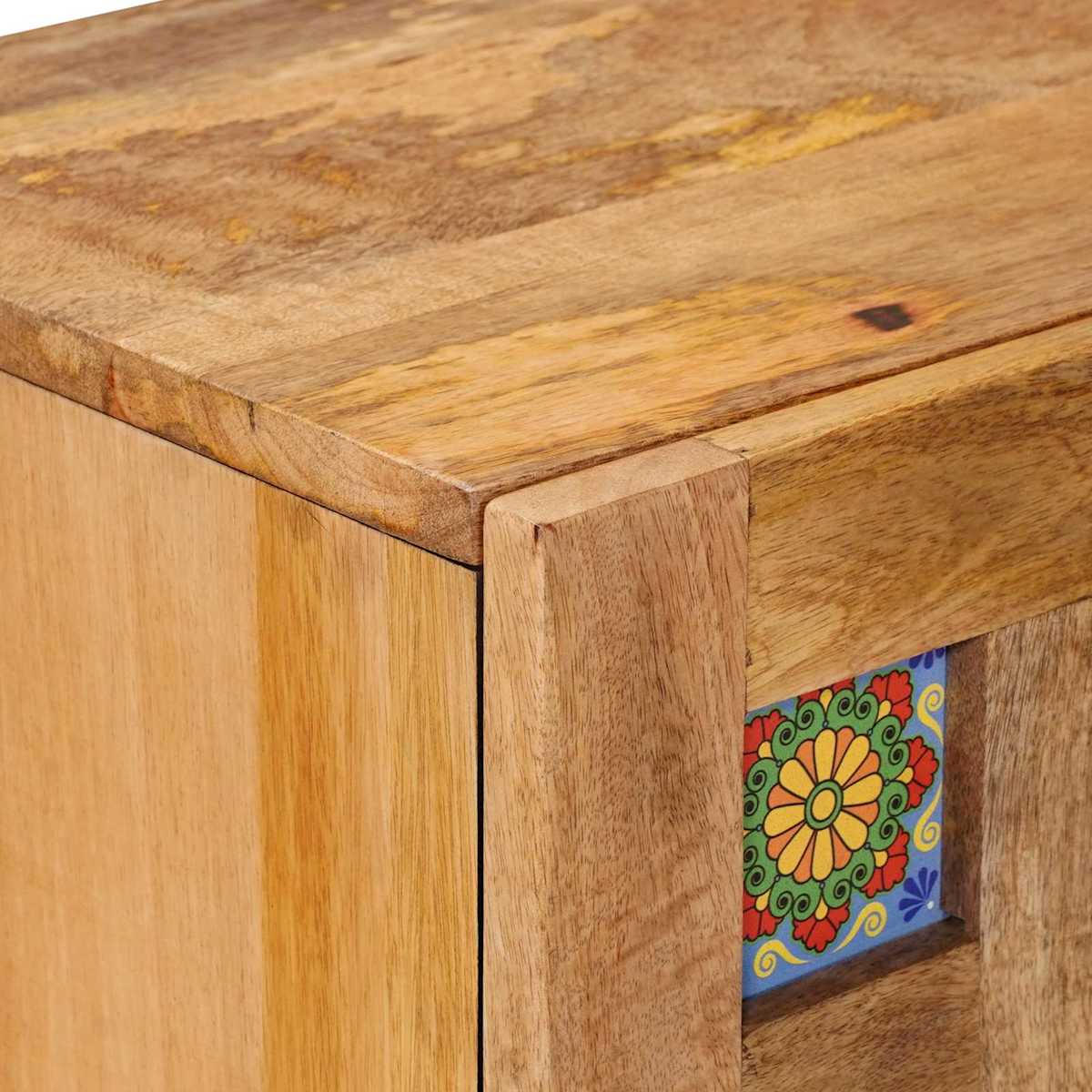Sideboard 60 x 33 x 75 cm Massivt mangotræ - Billede 6