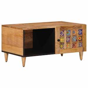 vidaXL Kohvilaud Neutraalne 80 x 50 x 40 cm Tugev mango puu