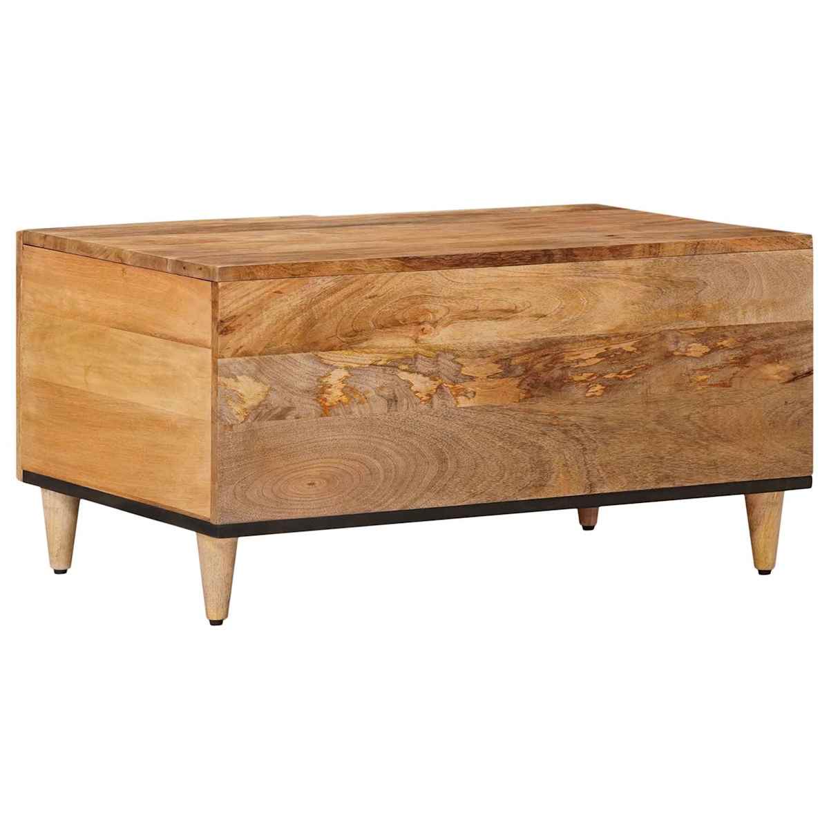 Sofabord 80 x 50 x 40 cm Massivt mangotræ - Billede 5