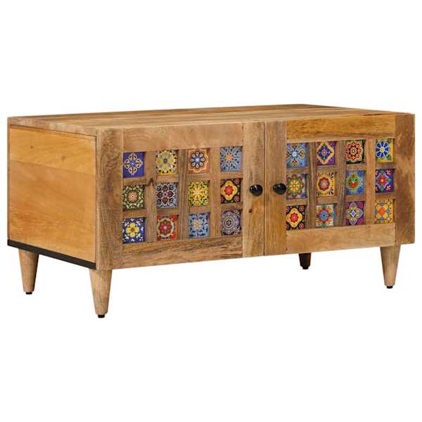 vidaXL Kohvilaud Neutraalne 80 x 50 x 40 cm Tugev mango puu
