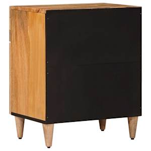 Noční skříňka Přírodní 50 x 33 x 60 cm Masivní mangové dřevo - obrázek 5