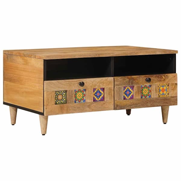 vidaXL Kohvilaud Neutraalne 80 x 54 x 40 cm Tugev mango puu