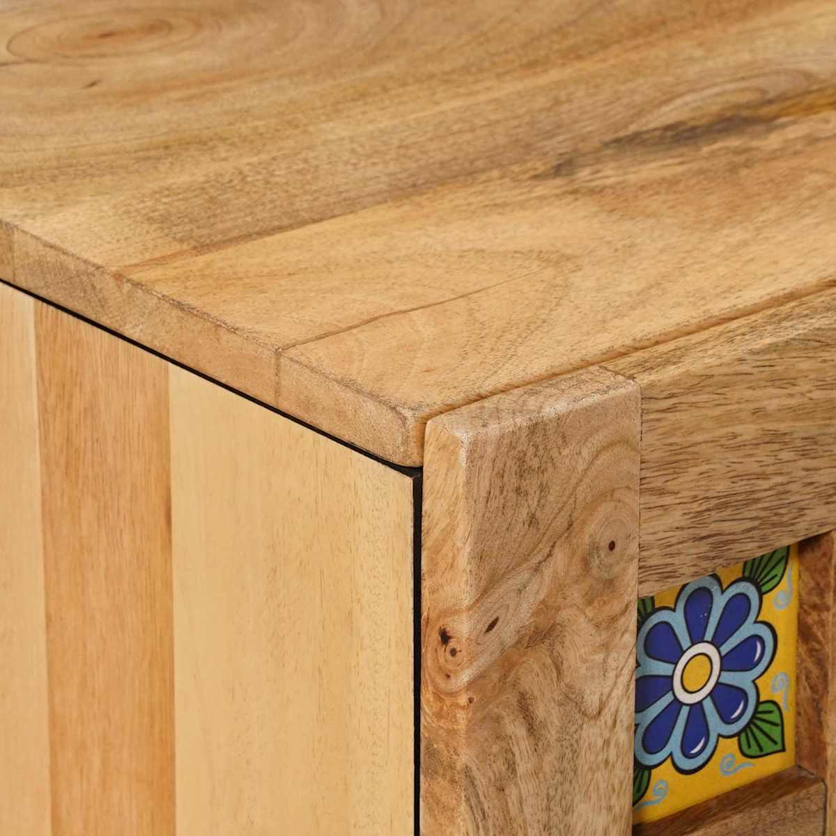 TV-skab med dør 105 x 33,5 x 46 cm Massivt mangotræ - Billede 6