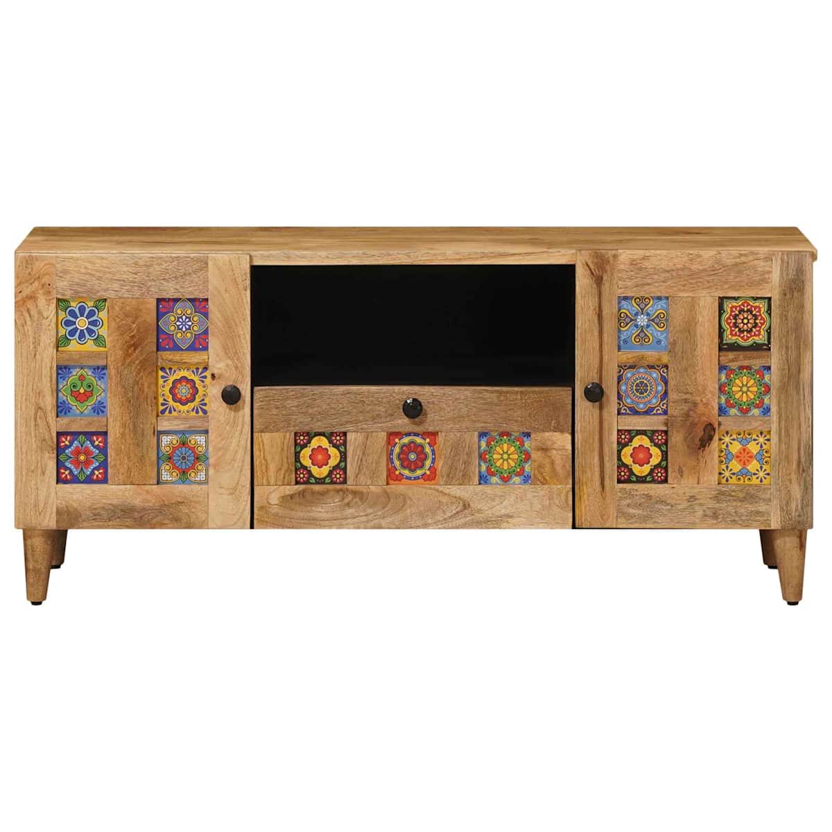 TV-skab med dør 105 x 33,5 x 46 cm Massivt mangotræ - Billede 3