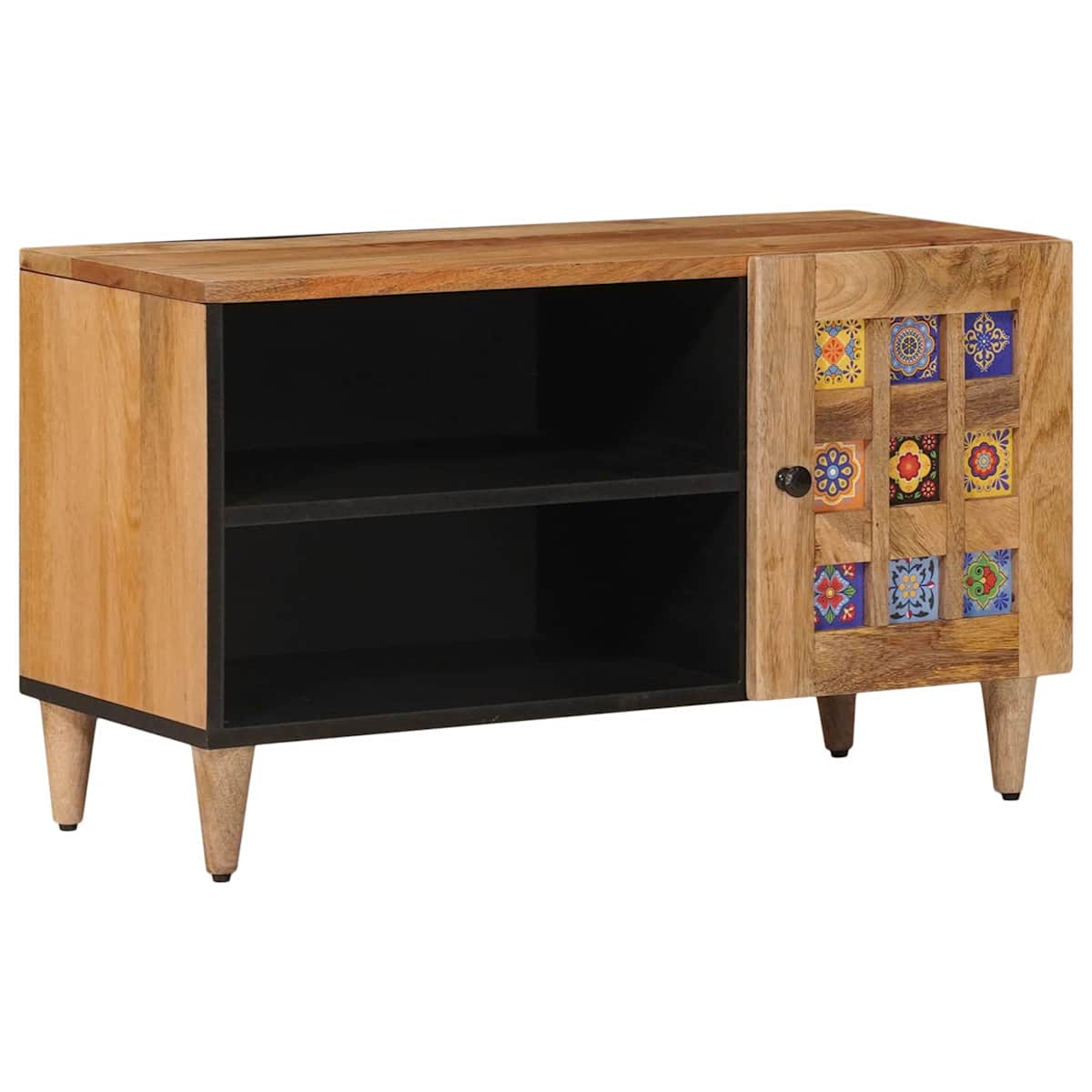 TV-skab med dør 80 x 33 x 46 cm Massivt mangotræ