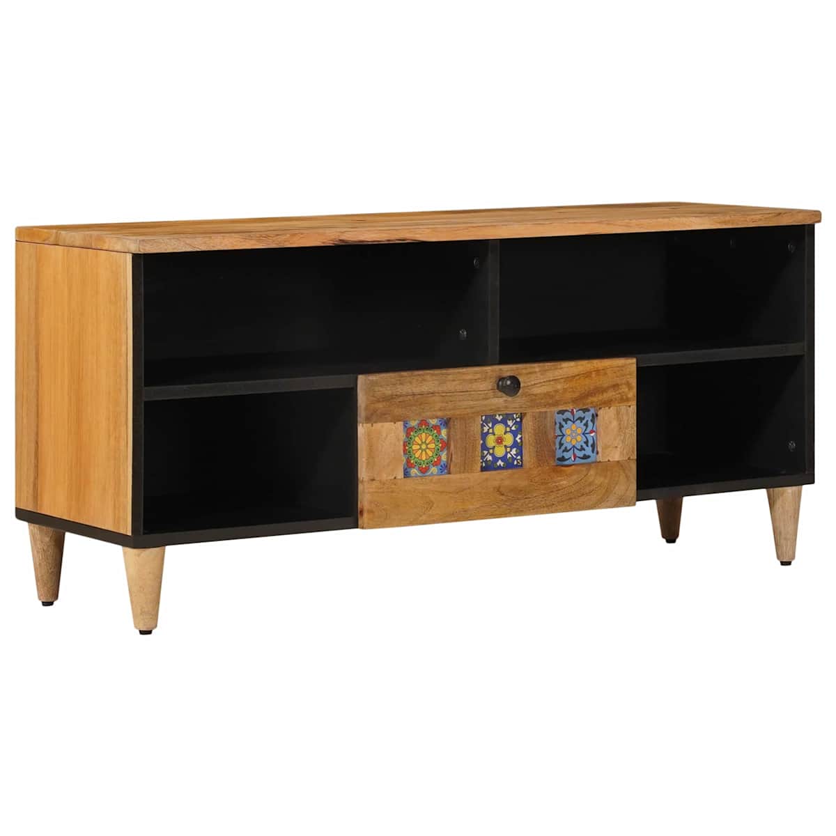 TV-skab med hylde 100 x 33 x 46 cm Massivt mangotræ