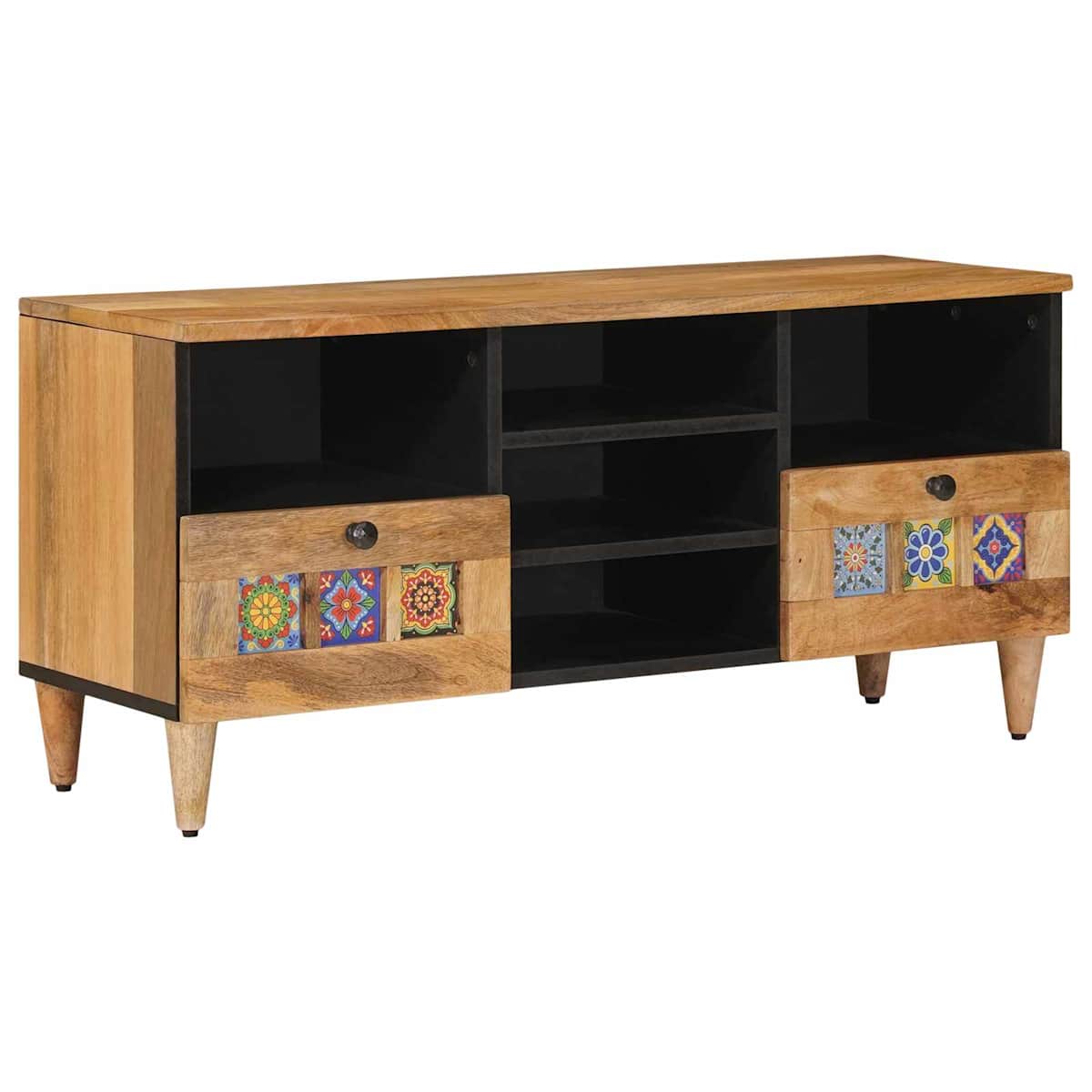 TV-skab med hylde 100 x 33 x 46 cm Massivt mangotræ