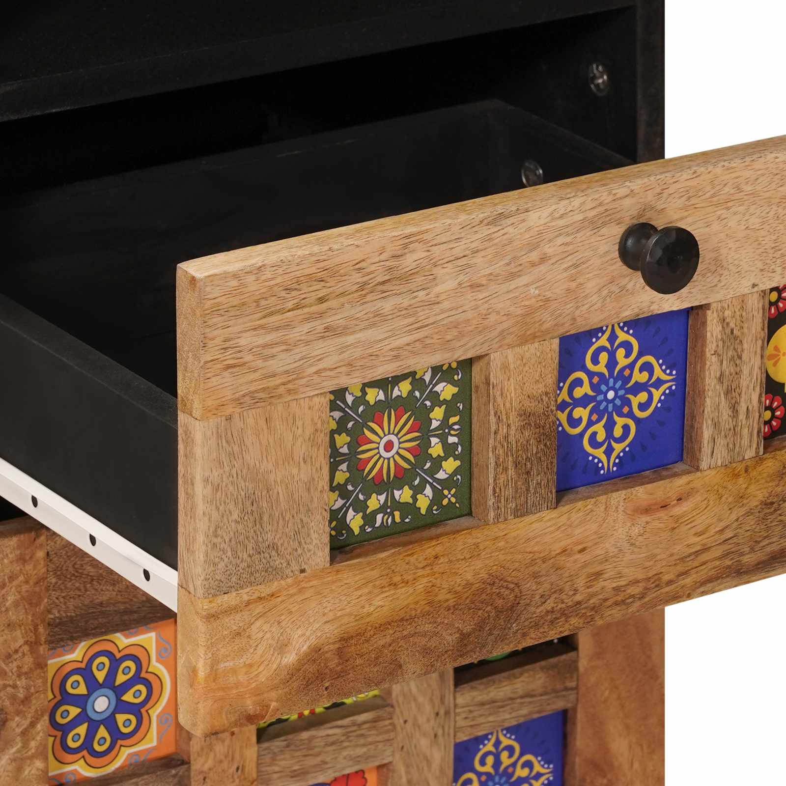 Kylpyhuonekaappi laatikon kanssa Luonnollinen 38 x 33 x 160 cm - Image 6