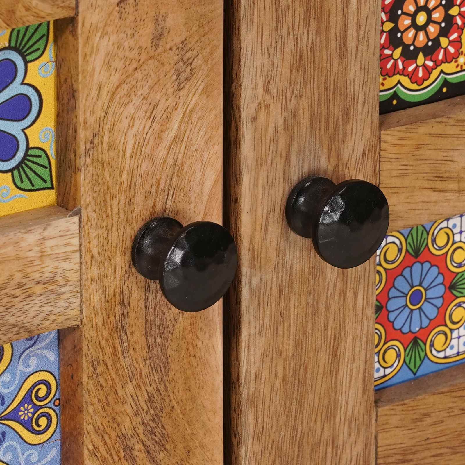 Sivupöytä Luonnollinen 60 x 33,5 x 75 cm Kiinteä mango puu - Image 7