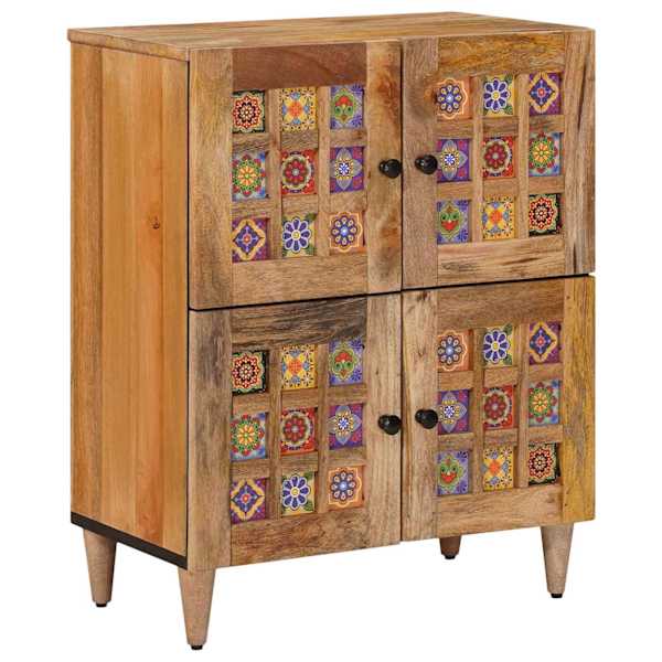 vidaXL K&otilde;ide ladustamisega Neutraalne 60 x 33 x 75 cm Tugev mango puu