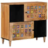 vidaXL K&otilde;ide ladustamisega Neutraalne 80 x 33 x 75 cm Tugev mango puu