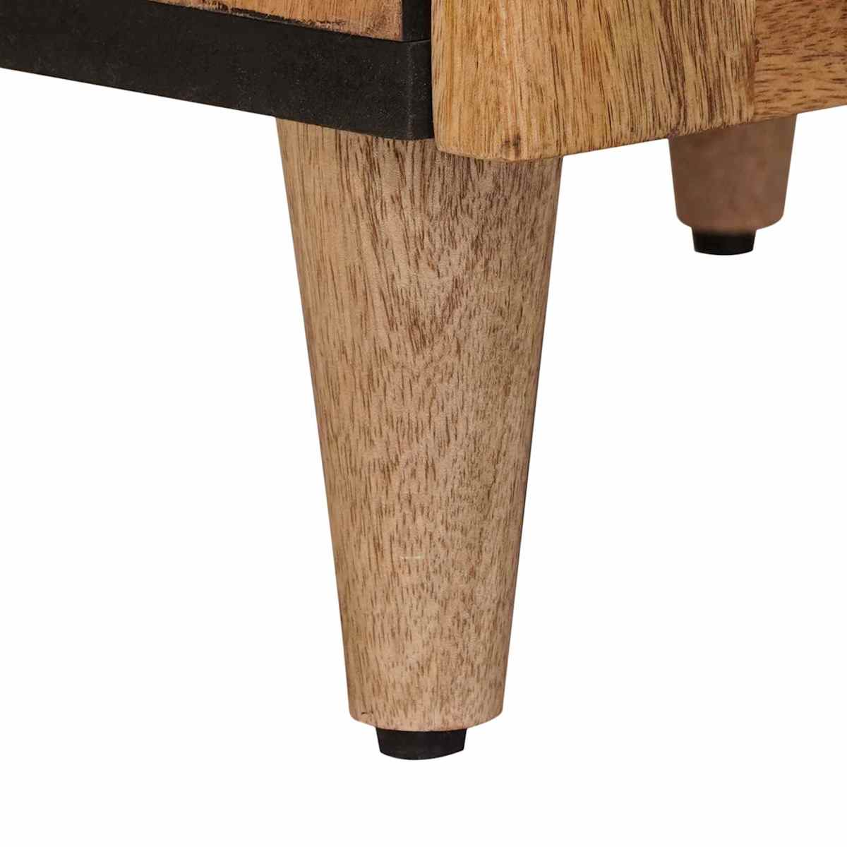 Highboard 40 x 33 x 110 cm Massivt mangotræ - Billede 8