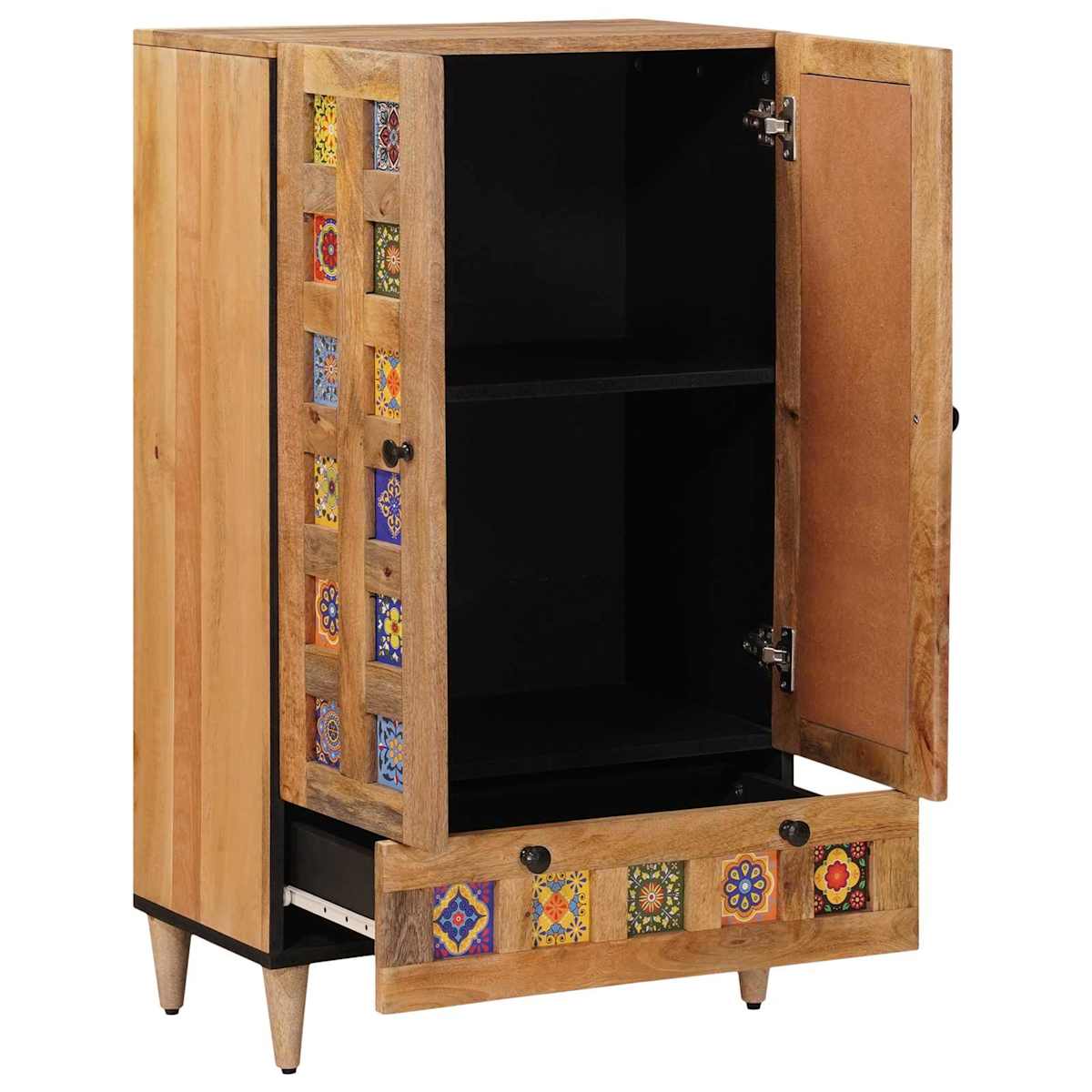 Highboard 60 x 33,5 x 100 cm Massivt mangotræ - Billede 2